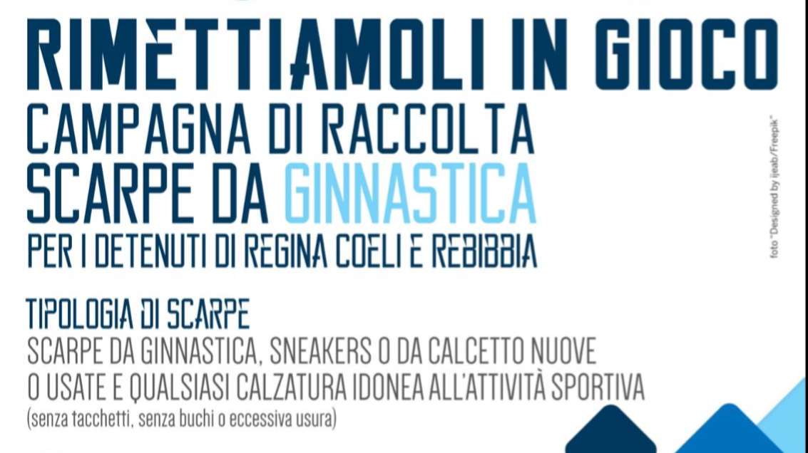 SS Lazio, campagna di raccolta scarpe da ginnastica per i detenuti