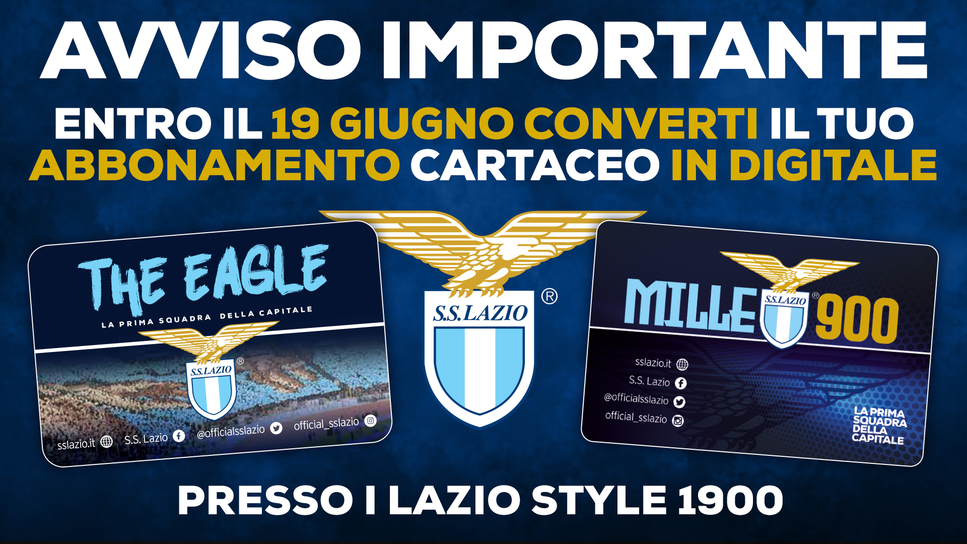 Lazio, Informazioni Importanti per i Titolari dell’Abbonamento Cartaceo Tradizionale